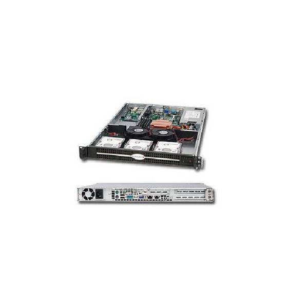 Supermicro SuperChassis 600W 1U Rackmount Server Chassis (Black), CSE-812L-600UB CSE-812L-600UB